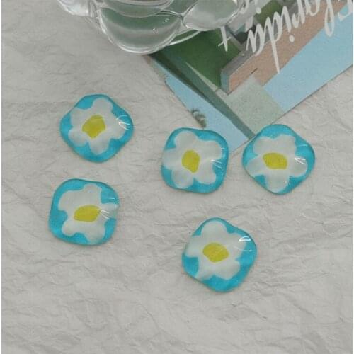 10 PCS 25mm Fashion Acrylic Resin Flowers Connectors Charm For Earring Necklace Hairpin Accessories DIY Jewelry Findings