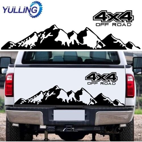 4X4 Off Road Graphic Vinyl Car Stickers and Decals Mountain Graphics Sticker Styling For NAVARA For Ford For Pickup For Toyota