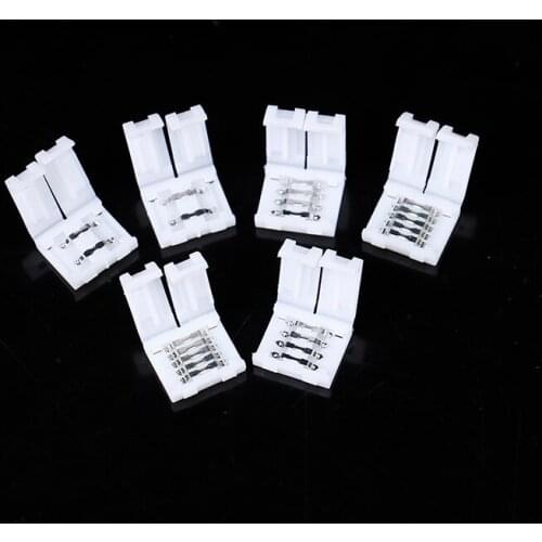 5pcs 2pin 4pin led connector Clip 10mm PCB Strip to Strip for LED Strip light