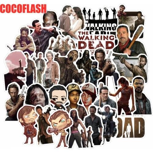 10/50Pcs/set Adventure TV Show The Walking Dead Stickers For DIY TOY Guitar Scrapbook Skateboard Snowboard Laptop Luggage