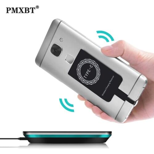 Qi Wireless Charging Receiver Micro USB Type C Fast Wireless Charge For iPhone 7 6 Samsung Huawei Xiaomi Mobile Phone Universal