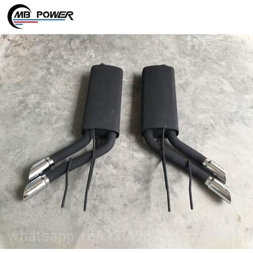 G-class W463 exhaust to B-style exhaust system left and right w463 muffler sliver and black exhaust muffler tips