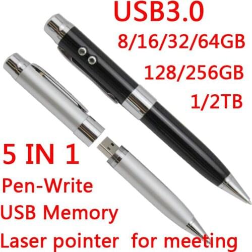 Hot Sales 8GB 16GB 32GB USB 3.0 Usb Flash Drive 64GB 5in1 Metal Fashion Mini Key Pendrive 1TB 2TB Memory Stick Flash Card Gift