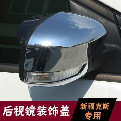 ABS Chrome Rearview mirror cover Trim/Rearview mirror Decoration Car Styling for ford focus 3 mk3 sedan hatchback 2012-2018