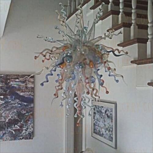 Artistic Style Italian Blown Glass Chandeliers Hanging Lamp Murano Glass Modern Art Design