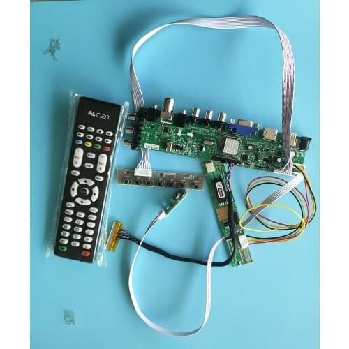 Kit for B141EW03 V0/B141EW03 V1 1280X800 Screen monitor HDMI VGA DVB-T Digital TV USB AV LCD Panel 1 CCFL 30pin Controller board