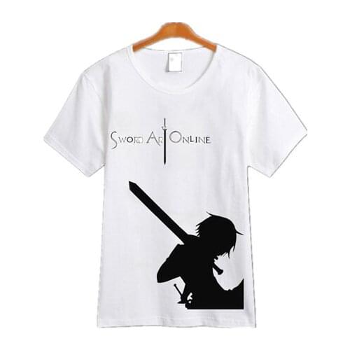 Sword Art Online Cosplay Kirigaya Kazuto Cosplay Costumes 2Colors T-shirt Anime Cosplay Costumes Halloween Carnival Cosplay