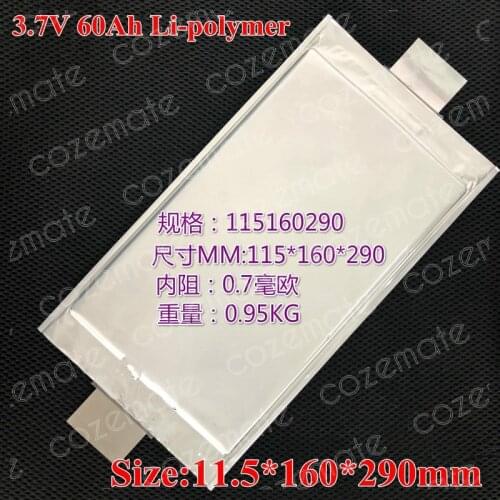 3.7v 60ah Li-polymer Lithium Battery 12v 60Ah Lithium Battery Pack Auto Car Motorcycle Solar Pannel Electric Bike Jump Starter