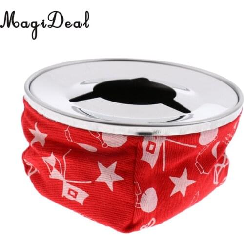 MagiDeal Stainless Steel Bean Ashtray Bean Bag Ashtray With Stainless Steel Top Windproof Ashtray for Kayak Canoe Boat Dinghy