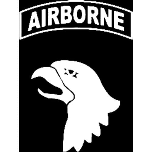 Airborne Eagle Cartoon Sticker High Quality Car Window Decoration Personality PVC Waterproof Decal Black/white, 16cm*12cm