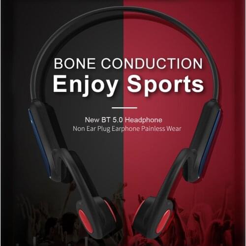 A9 Bone Conduction Headphone Painless Wireless Bluetooth 5.0 Earphone Outdoor Sports Headset IP56 Waterproof Hands-free with Mic