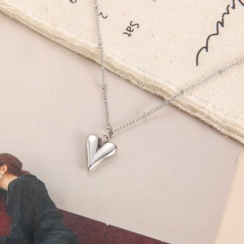 Hiyong Stainless Steel Vintage Multilayer Crystal Pendant Necklace Women Moon Star Crescent Choker Necklaces Jewelry New Gifts