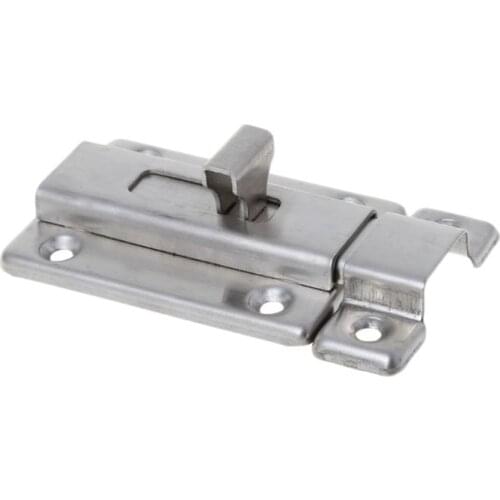 Stainless Steel Spring Latch Slide Door Lock Security Gate Barrel Bolt Padlock