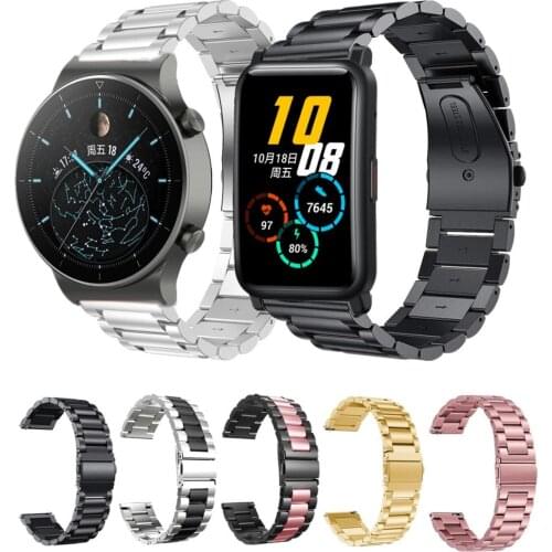 Stainless Steel Wrist Strap For Huawei GT2 Pro 46mm Metal Bracelet For Honor ES GS Pro Dream Smart Watchband Accessories Mature