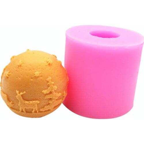 Christmas Elk Soap Mold Handmade Soap Mold Silicone Soap Mold For Puddings Chocolates Candles Jellies Aromatherapy