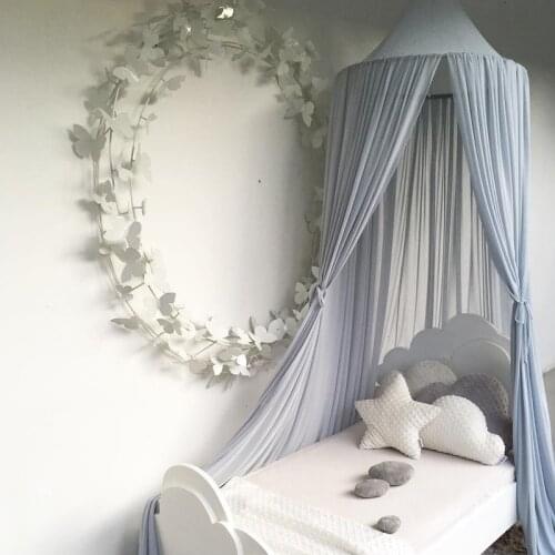 Chiffon Tent Hanging Kids Round Dome decoration Princess Christmas Bedroom Bed curtain Canopy Bedcover Home Crib Playing Game