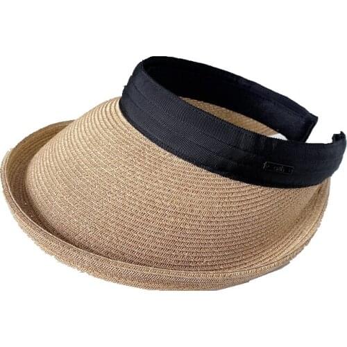 Apanese sun hat for women without top volume spring and summer suntan eaves big cap woman