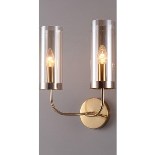 Nordic Postmodern Light Luxury Led Wall Lamp Living Room Personality Creativity Bedroom Porch Hotel Aisle Double Bedside lamp