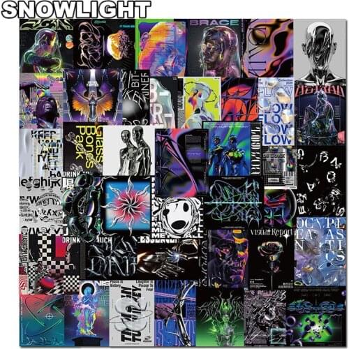 10/40pcs/lot Cartoon Harajuku Style Acid Design Stickers For Phone Laptop Fridge Bicycle Waterproof Decal Toy Sticker For Kids