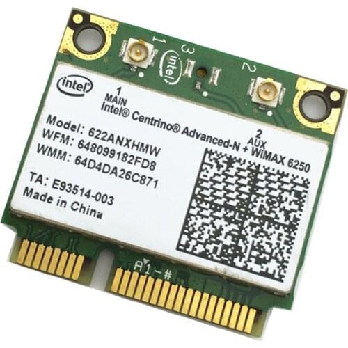 Wifi Wimax Link 6250ANX WIMAX Wireless Card 622ANXHMW 6250 AN for intel 6250 802.11a/b/g/n 300 Mbps for dell toshiba sony