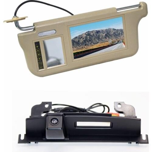 Vardsafe VS234V Sun Visor Rear View Mirror Monitor & Reversing Camera for NISSAN TIIDA 2008