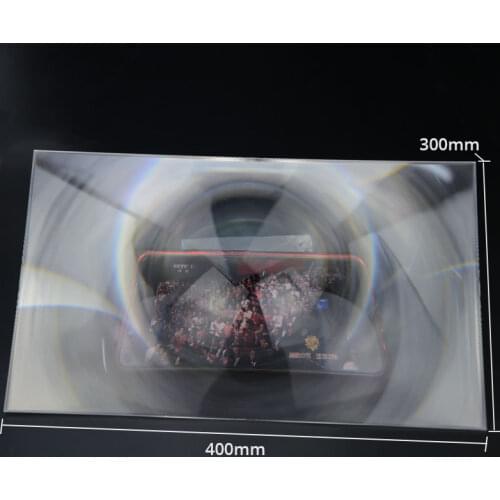 1pcs 400x300mm Optical PMMA Plastic Projector Solar Fresnel Lens Focal Length 510mm Projector Plane Magnifier,Solar concentrator
