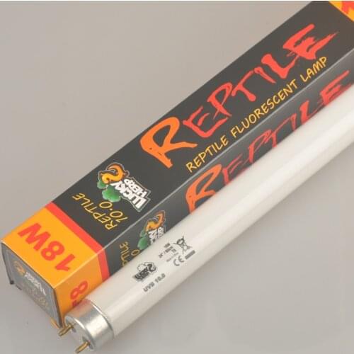 10.0 Reptile Fluorescent Desert Terrarium Tube Lamp,UVA UVB Bulb,18 Watt,T8,24 Inches