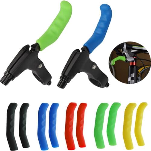 2Pcs Universal Silicone Gel Brake Handle Lever Cover Bike Cycling Protection Cover Protector Sleeve Fixed Gear Mountain Road