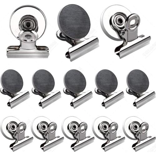 200Pcs/Lot 50mm Strong Scratch Free Refrigerator Magnet Clips For Kitchen Office Metal Fridge Magnetic Notepad Wholesale