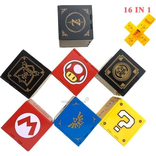 2020 Newest For Nintend Switch 16 Games Card Case Green Leaf Portable Storage Box Cover for Nintendo Switch NS Game Accessories