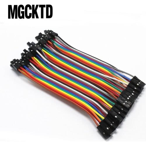 40pcs/lot 10cm 2.54mm 1pin Female to Female jumper wire Dupont cable