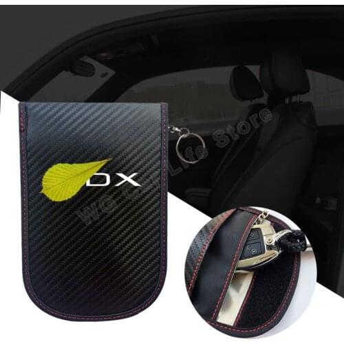 Car Keys Radiation Protection for Acura Mdx Carbon Fiber Pattern Car Signal Blocking Pouch Case