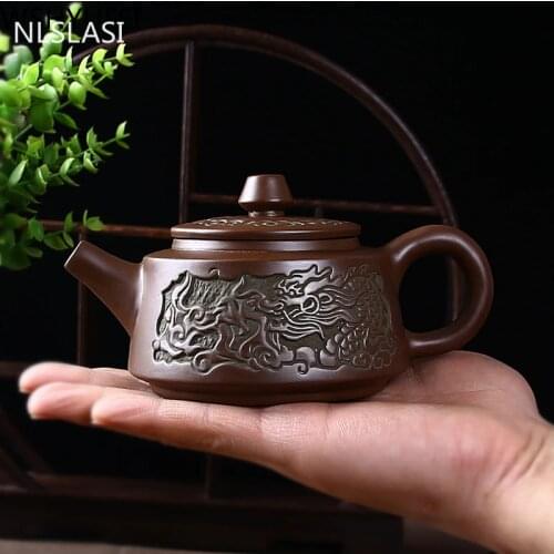 Handmade Purple Clay Tea set Yixing Imitation bronze teaware Drinkware Tea Pot Cup Set Chinese Tea room etiquette supplies