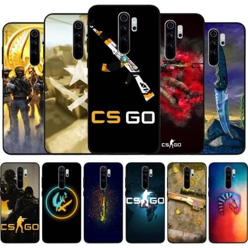 Cs go black Silicone Phone Case For Redmi note 9 8 7 Pro S 8T 7A Cover
