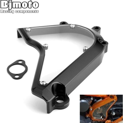CNC Aluminum Motorcycle Front Sprocket Guard Chain Cover Transparent For 250 390 2017 2018 2019 Front Sprocket Cover