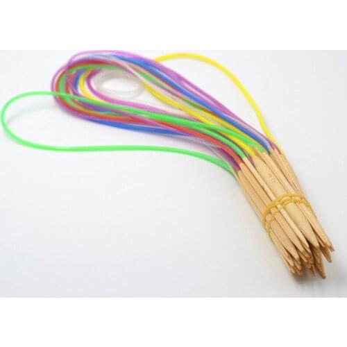 Needle Braided DIY Knitting Craft Tool Cylinder Carbonized Bamboo