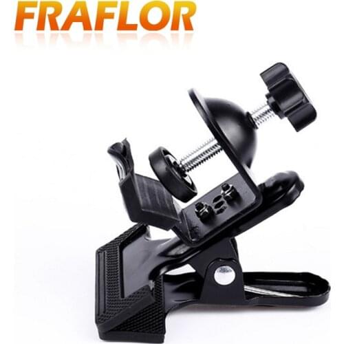 Photography Studio Strong Metal Clip Clamp Grip 1/4" inch Adapter Screw for Camera Tripod Flash Holder Bracket for LED Light etc