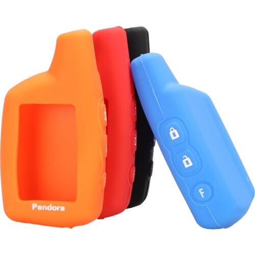 Kutery 10PCS Silicone Remote Car Key Case For Car Alarm System Pandora DXL3100/3170/3210/3250/3290 LCD Smart Control Trinket