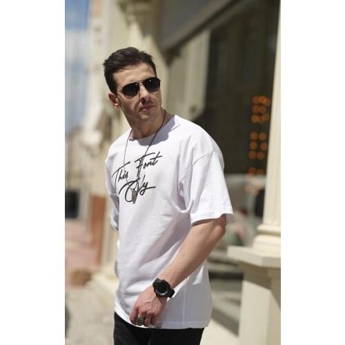 Crash Font Men Oversize Tshirt