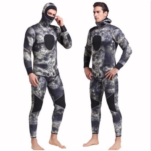 3MM Neoprene Wetsuit Winter Warm Two-Piece Suit Swimwear For Scuba Diving Spear Fishing Fishermen Snorkeling,Hunting suits