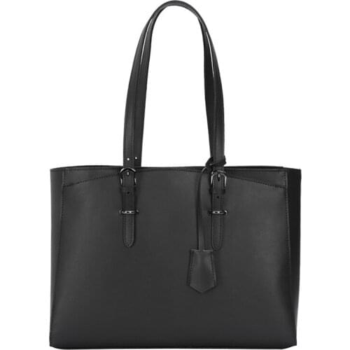 New women shoulder bag fashion large capacity handbag woman shopping Tote genuine leather business female 15.6 inch laptop bags