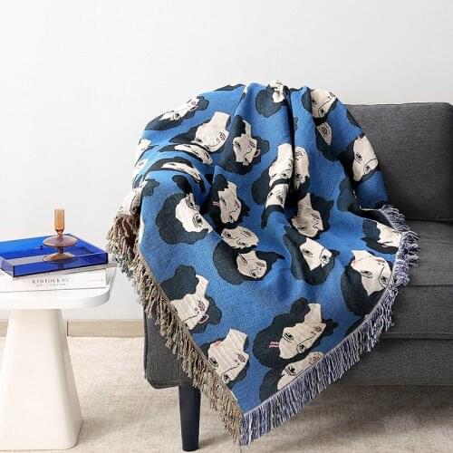 Geometric Pattern Blanket Nordic Sofa Towel Cover Tassel Carpet Four Seasons Multi-purpose Sofas Rug Decorative Throw Blankets