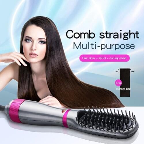 Hair Comb Brush Beard Straightener Multifunctional Hair Straightening Comb Hair Curler Quick Beard Hair Styler For Men