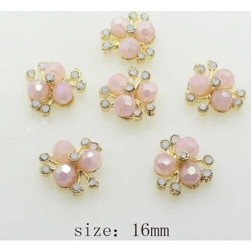 Romantic Cherry Crystal Jewelry 10 pcs Holiday Vacation Decoration Enamel Alloy Crystal Metal Jewelry Creative Gift Accessories
