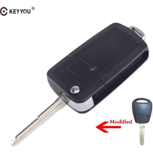 KEYYOU 1 Button Modified Remote Folding Flid Car Key Shell Case Cover For Hyundai h1 Getz Accent Kia Rio Picanto Carens