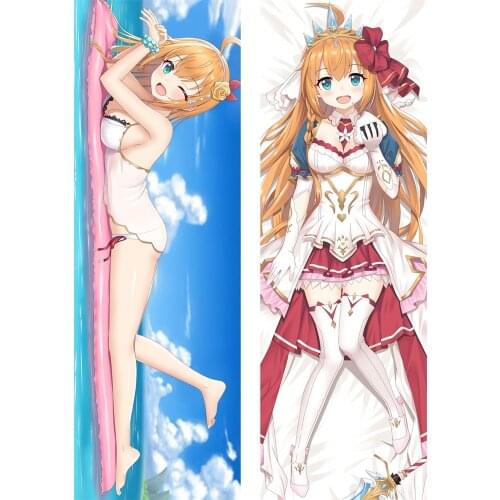 Anime Princess Connect! Re:Dive Dakimakura Game Character Eustiana von Astraea Hugging Body Pillow Case DIY Pillow Cover