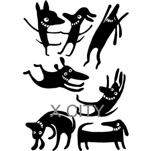 TOITY Black Wall Stickers