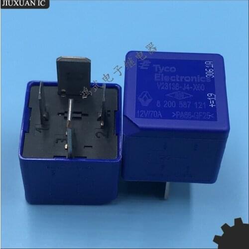 2pcs/lot [In stock] Relay PA66-GF25 V23136-J4-X60 12V 70A Wide leg relay
