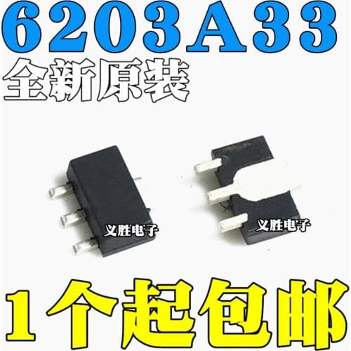 20 pçs/lote ME6203A33PG SOT89 6203A-3.3V LDO