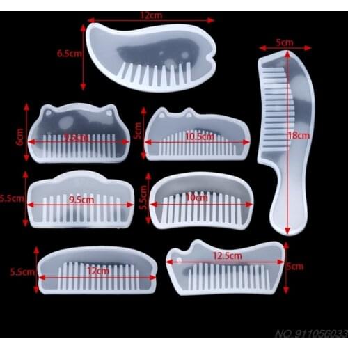 3D Transparent Silicone Comb Mold Epoxy Resin Molds For DIY Jewelry Making Tools N19 20 Dropshipping